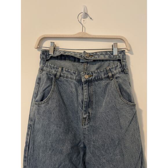 Market Straight Leg High Waist Jeans Sz M - Picture 2 of 5